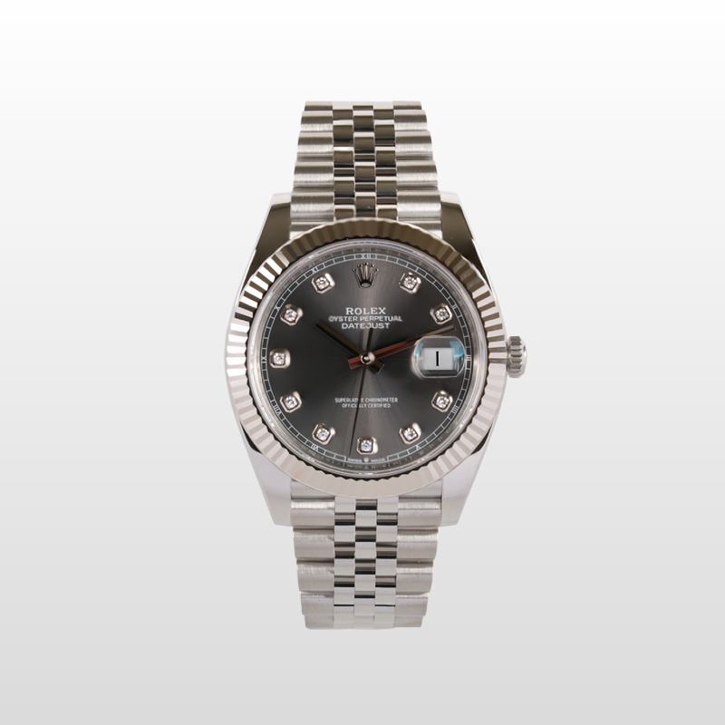 Rolex Datejust Rodium Diamond Index