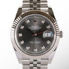 Rolex Datejust Rodium Diamond Index