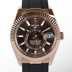 Rolex Skydweller Rose Oysterflex Choco