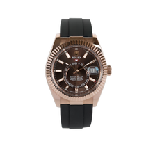 Rolex Skydweller Rose Oysterflex Choco