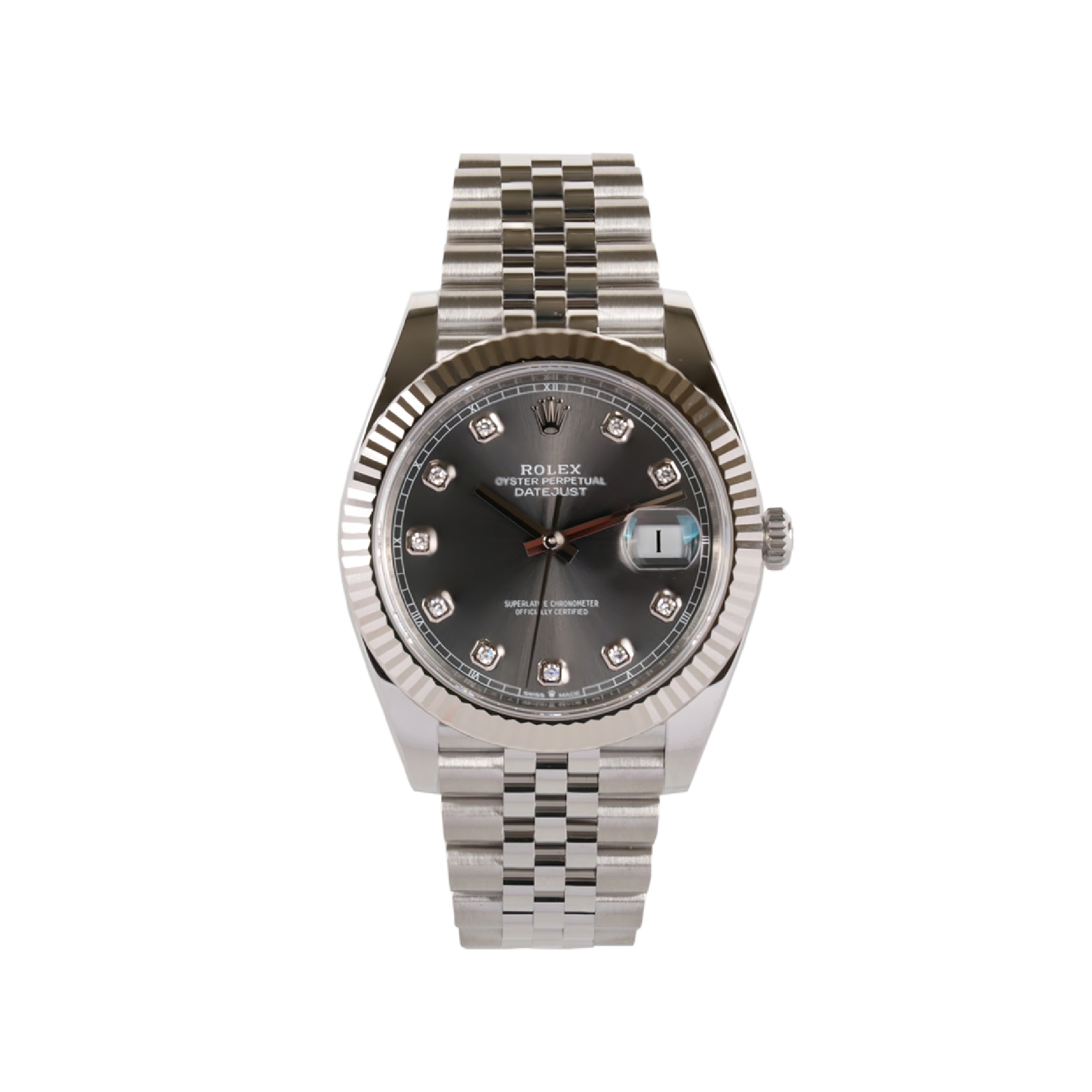 Rolex Datejust Rodium Diamond Index