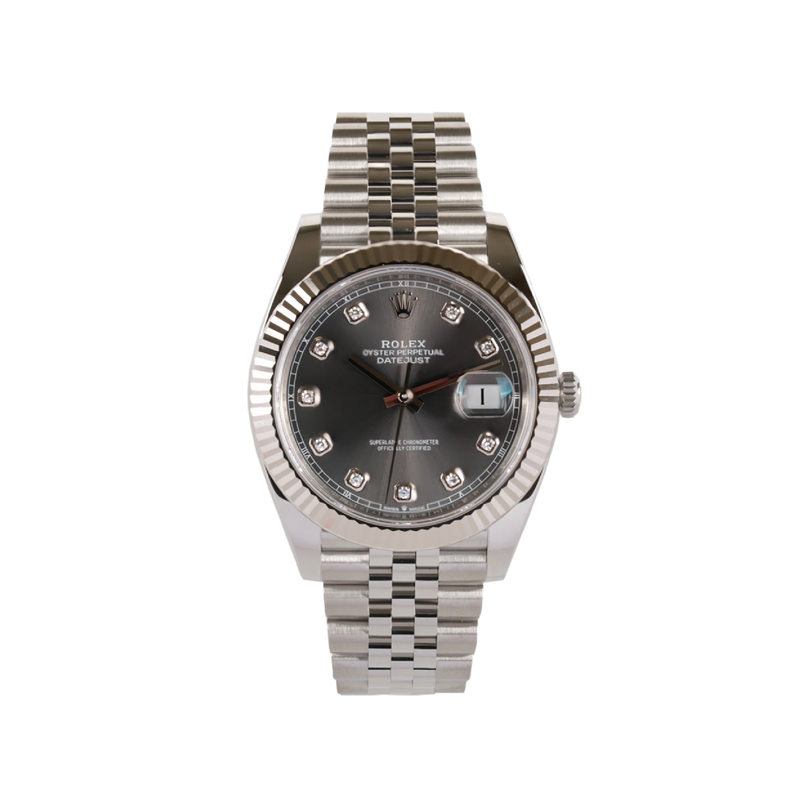 Rolex Datejust Rodium Diamond Index